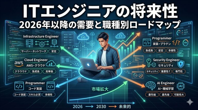 ITエンジニアの将来性はない？結論とAI時代に伸びる職種ロードマップ
