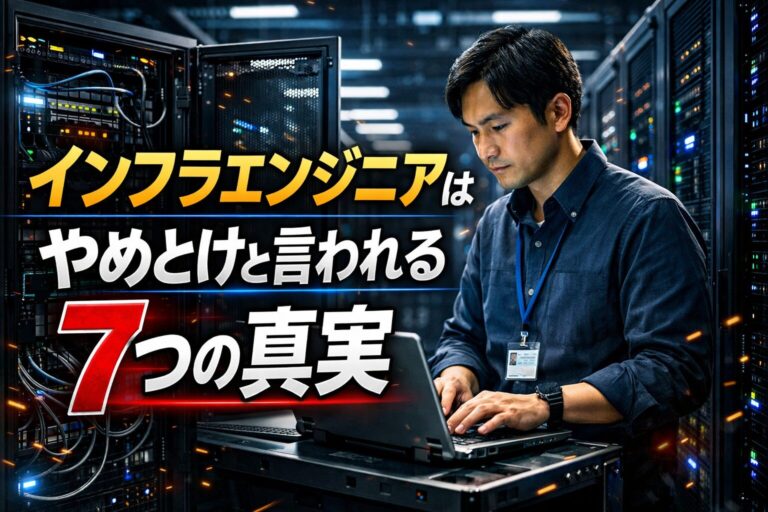 インフラエンジニアはやめとけと言われる7つの真実