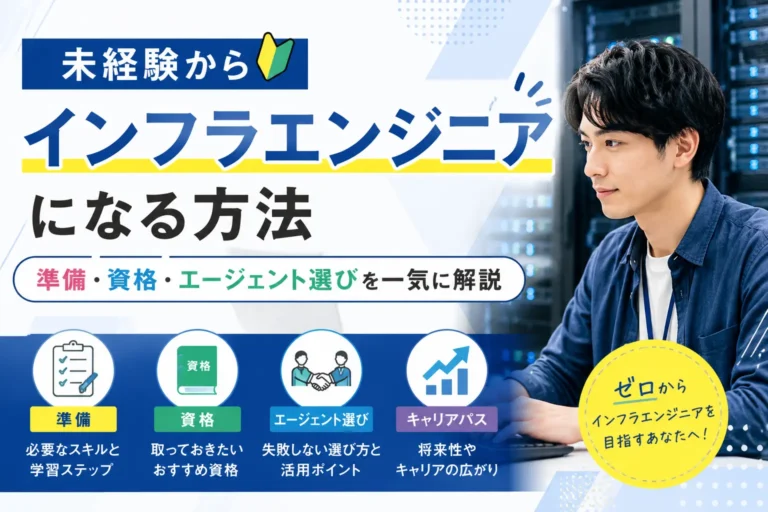 未経験からインフラエンジニアになる方法｜準備・資格・エージェント選びを一気に解説